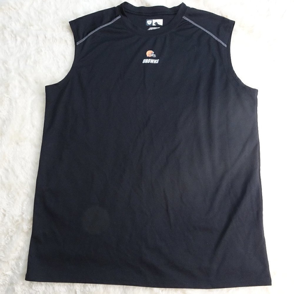 NFL Cleveland Browns Black Tank Top Shirt Large
